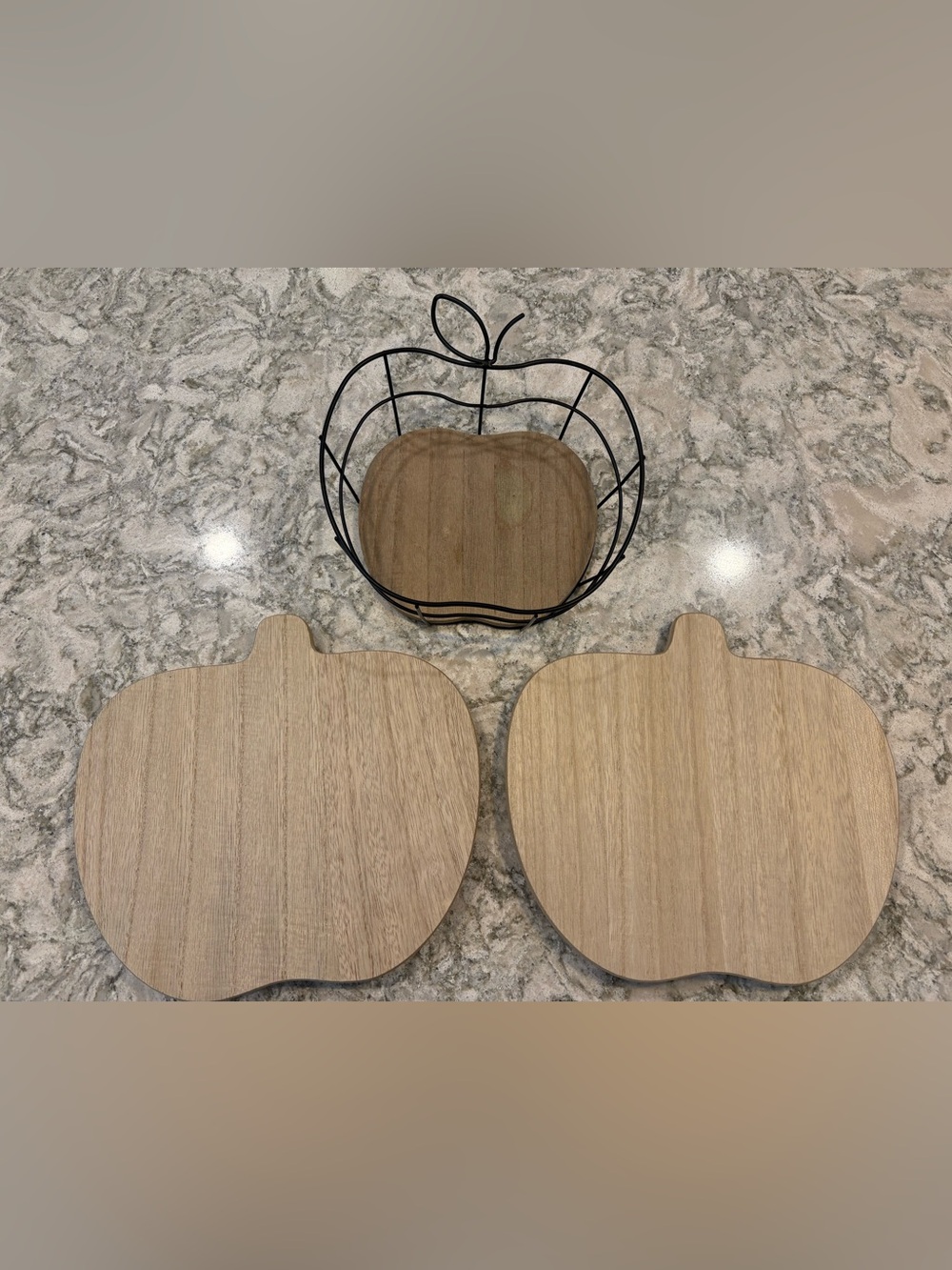 Target set of Fall serving set, 1 apple basket and 2 pumpkin Lazy Susan trays